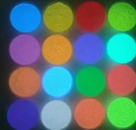 TCYG100 Glow in dark pigment White  Color long last glowing