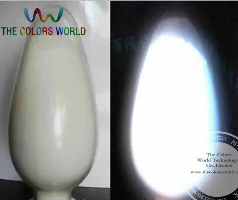 TCYG100 Glow in dark pigment White  Color long last glowing