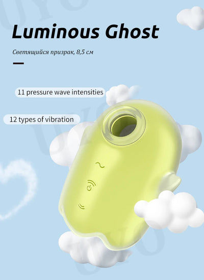 Glowing Ghost glow-in-the-dark sucking