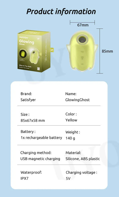 Glowing Ghost glow-in-the-dark sucking