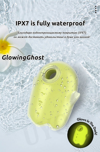 Glowing Ghost glow-in-the-dark sucking