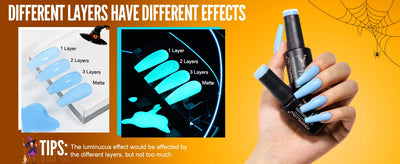 YOKEFELLOW Glow in the Dark Gel Nail Polish 10ML