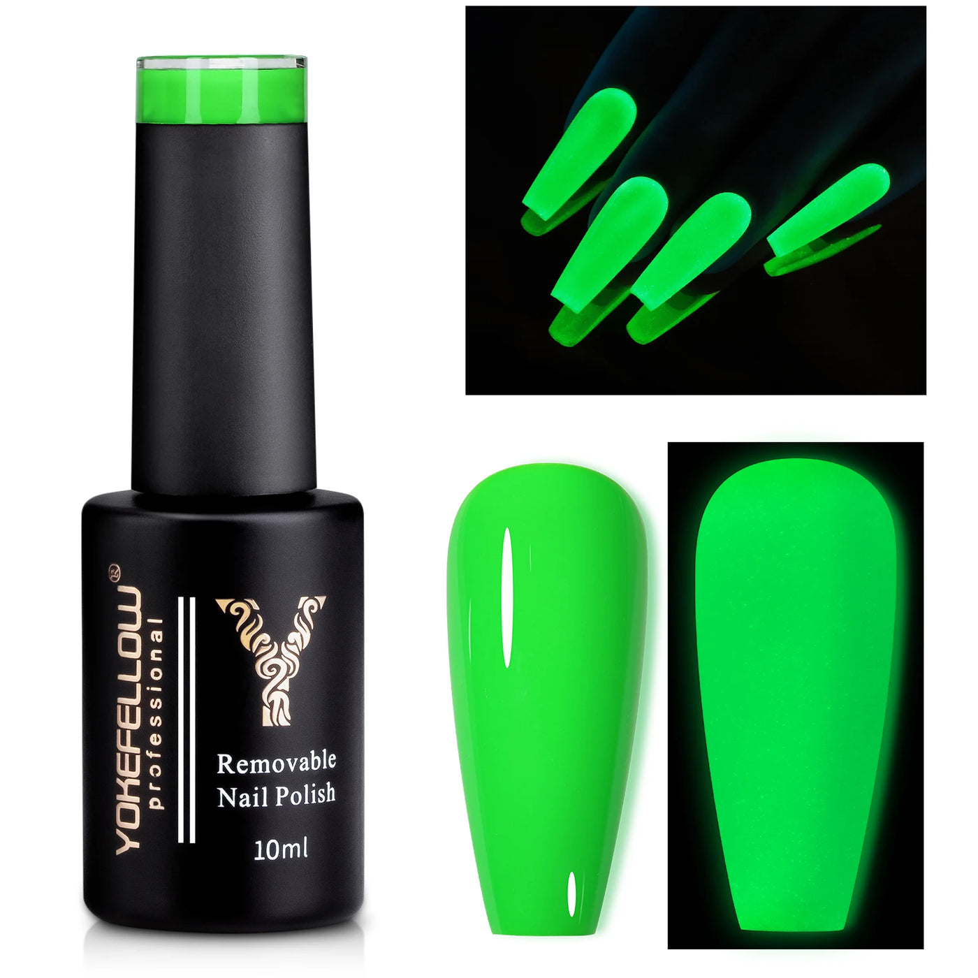 YOKEFELLOW Glow in the Dark Gel Nail Polish 10ML