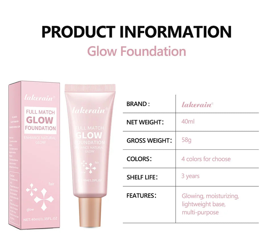 Natural Glow Enhancer Foundation Glowing Moisturizing Lightweight base
