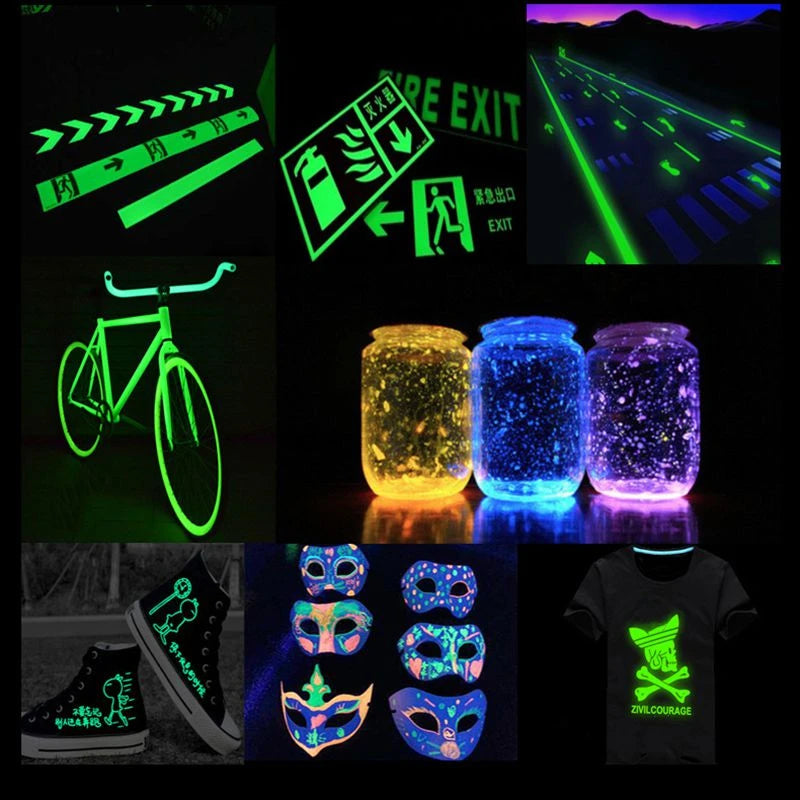 Glow in Dark Pigment Phosphor Nail Glitter Powder Luminous Pigment,Photoluminescent