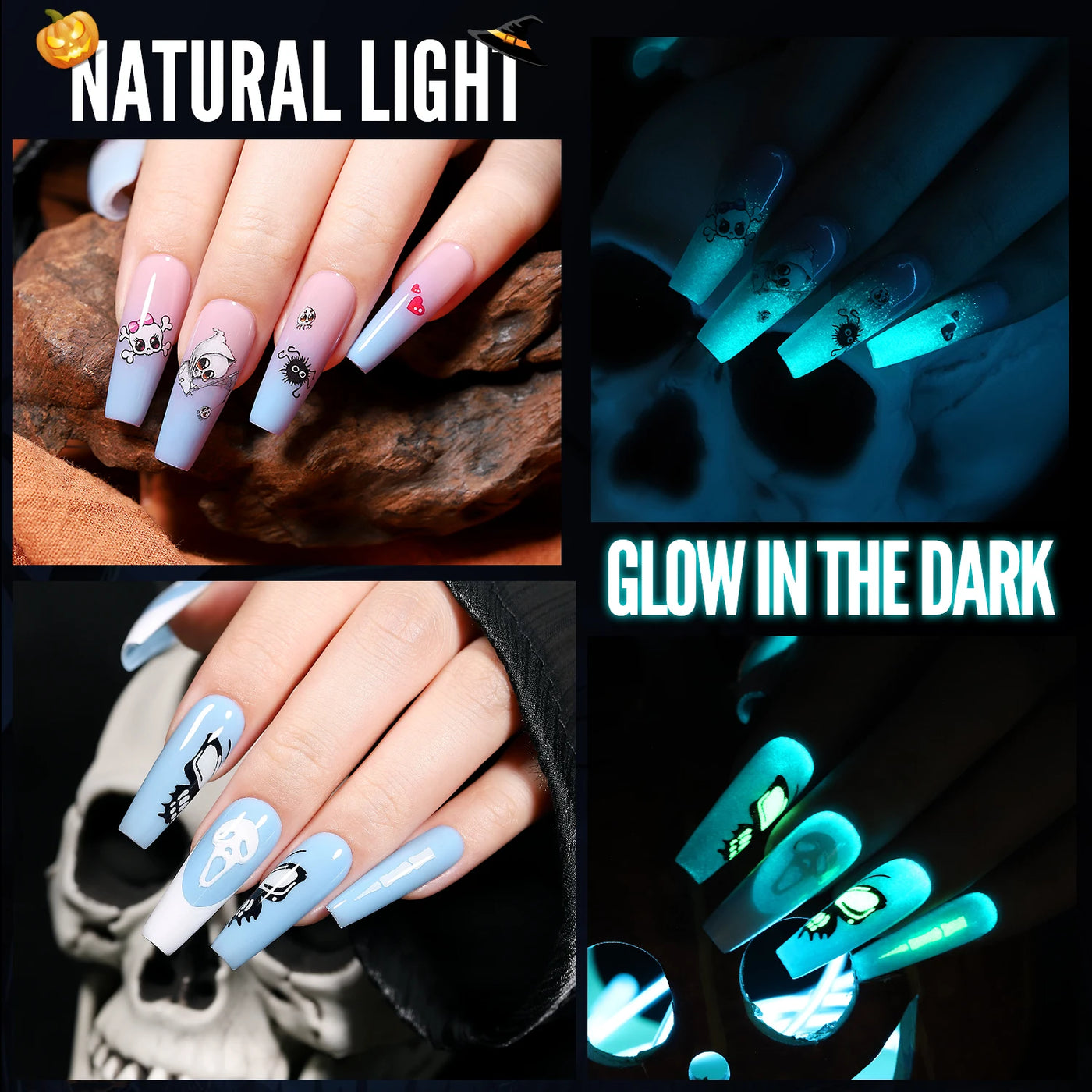 YOKEFELLOW Glow in the Dark Gel Nail Polish 10ML