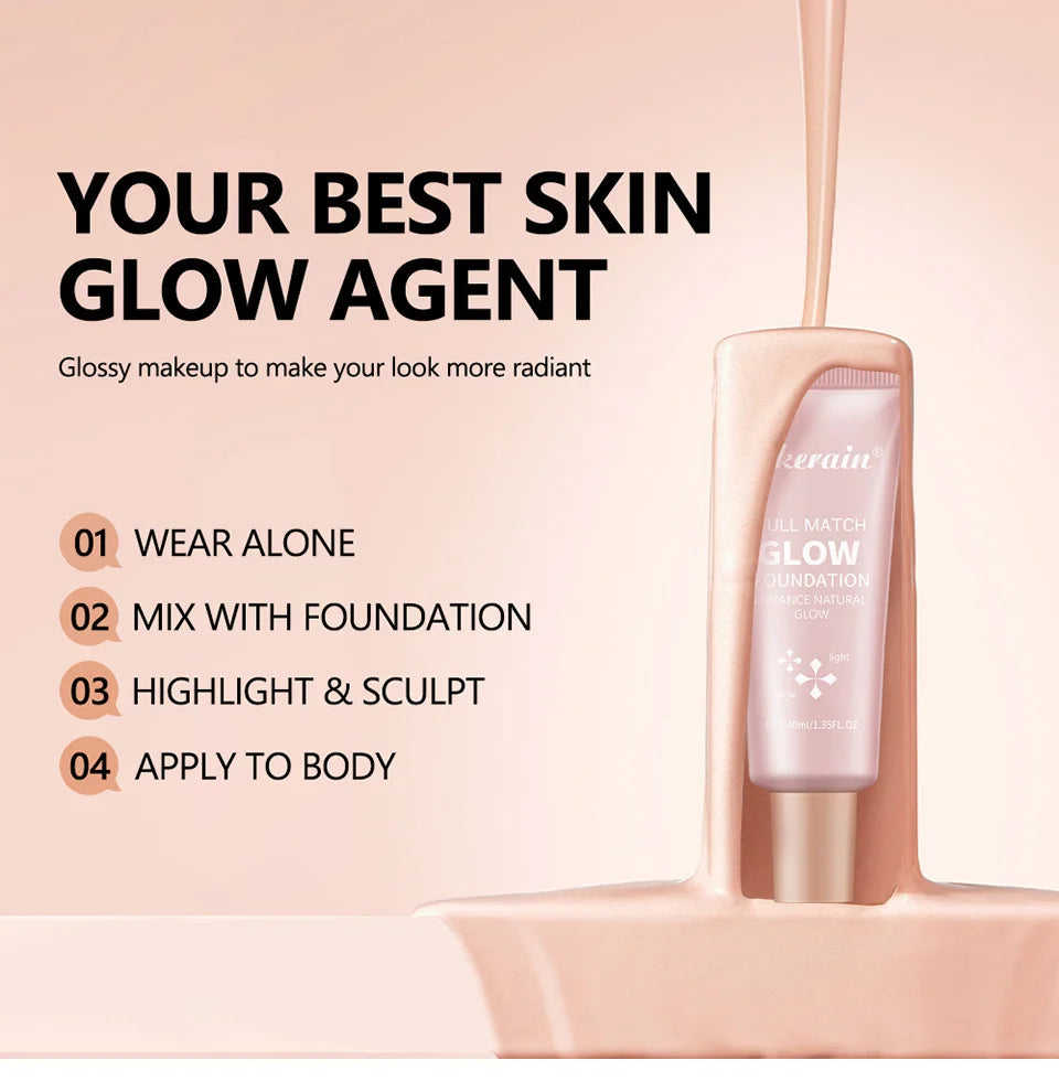 Glow Foundation Illuminator Glotion Natural Glow Enhancer Glowing Moisturizing