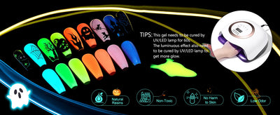 YOKEFELLOW Glow in the Dark Gel Nail Polish 10ML