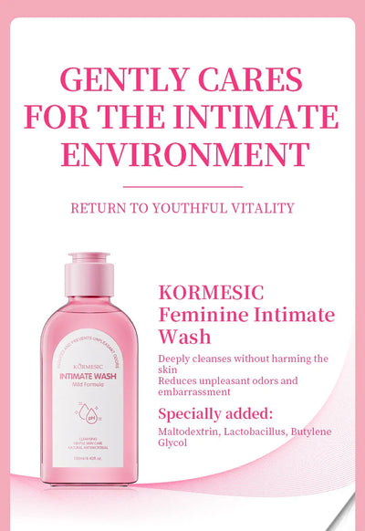 5pcs/set KORMESIC Women's Intimate Care Bundle Daily Skin Routine Set Beautifying