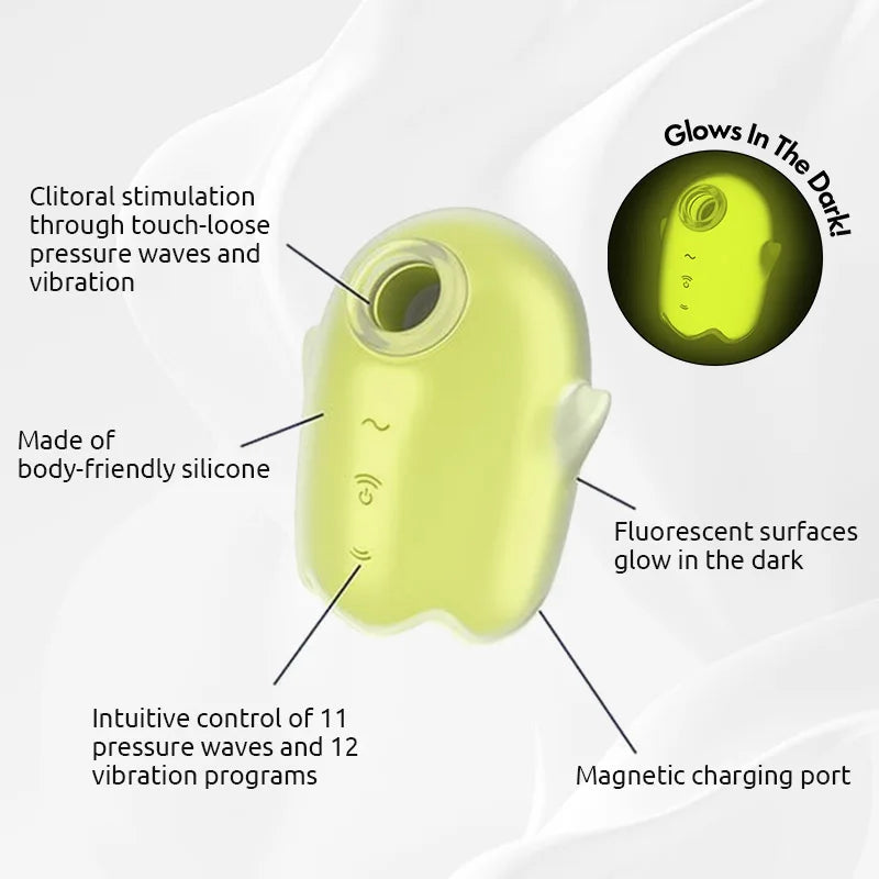 Glowing Ghost glow-in-the-dark sucking