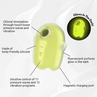 Glowing Ghost glow-in-the-dark sucking