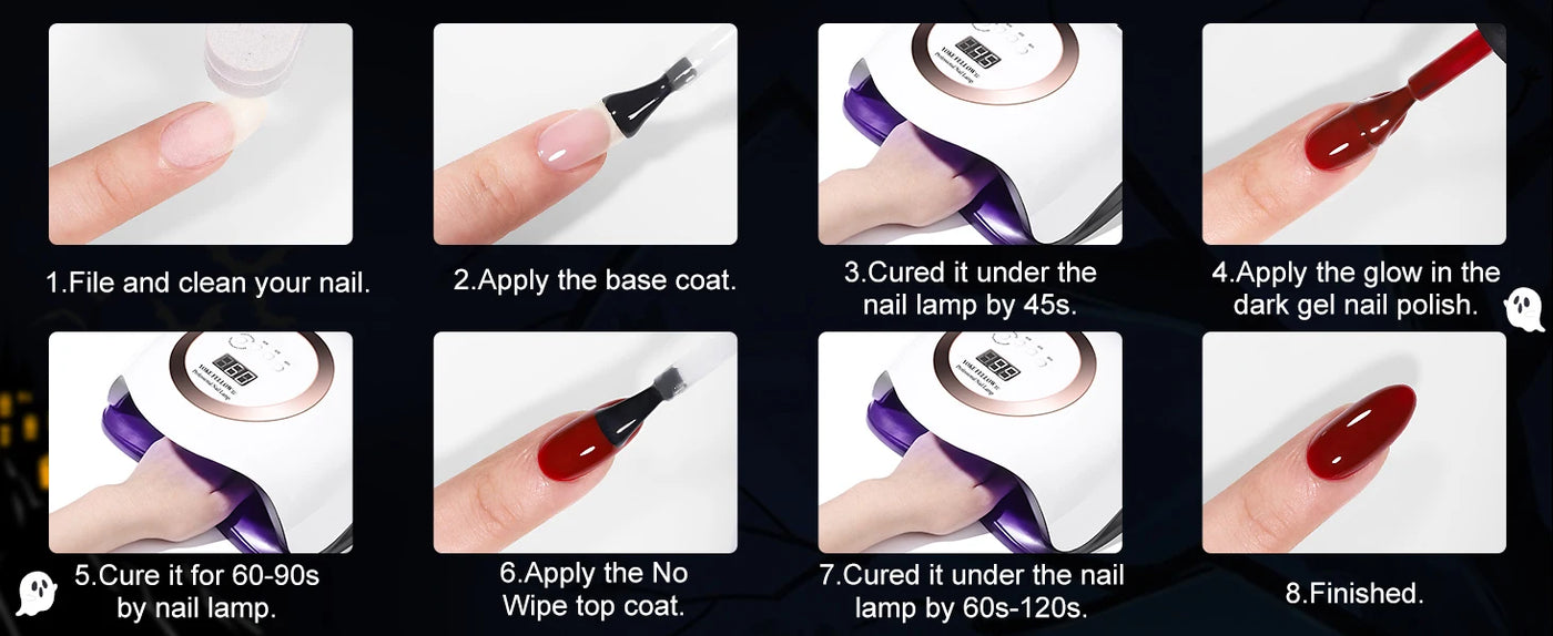 YOKEFELLOW Glow in the Dark Gel Nail Polish 10ML